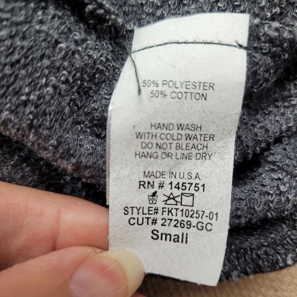 Fantastic Fawn Sweatshirt Women's Size Small Dark Gray With Pockets Made In USA - Picture 6 of 8